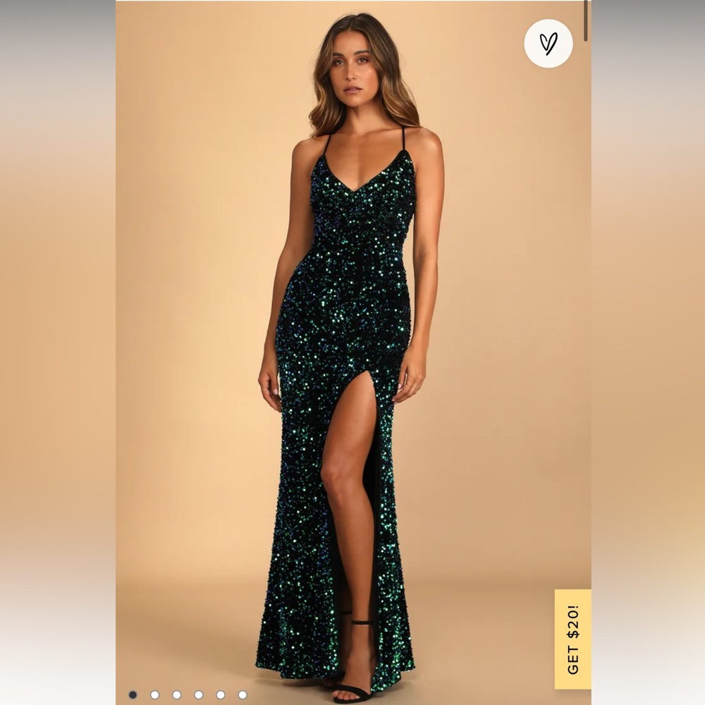 Lulu’s Green Sequin Dress